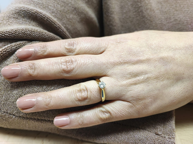 Bague 54 Bague solitaire Diamant 58 Facettes DV.24.Solo