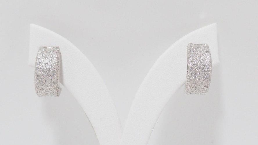 Boucles d'oreilles Boucles d'oreilles en Or blanc et Diamants 58 Facettes 30258