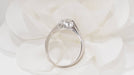Ring 64 Solitaire ring in white gold and diamond 58 Facettes 32196