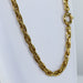 Necklace Yellow gold mesh necklace 58 Facettes