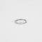 Bague 47 Demi alliance or blanc diamants 0.10ct 58 Facettes