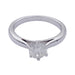 Bague Bague solitaire en or blanc, diamant 0,73 carat. 58 Facettes