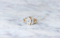Ring Tank Ring Rose gold, Platinum and Diamonds 58 Facettes