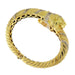 Bracelet Rigid bracelet in yellow gold with diamonds and rubies 58 Facettes G3445