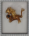 Lion brooch in enameled gold with diamond 58 Facettes 22091-0015