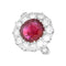 Bague Bague Pompadour Or blanc Rubis Diamants 58 Facettes 61200061