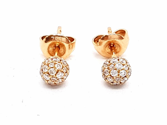 Boucles d'oreilles Boucles d'oreilles Or rose Diamant 58 Facettes 578645RV