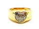Bague 53 Bague Coeur Or jaune Diamant 58 Facettes 1345937CN