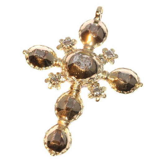 Pendentif Croix en or, diamants 58 Facettes 18033-0123