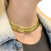 Necklace Vintage Bulgari necklace, "Tubogas", yellow gold. 58 Facettes 32914