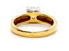 Ring 56 Solitaire Ring Yellow Gold Diamond 58 Facettes 06314CD