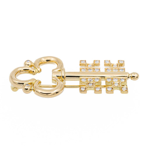 Broche Broche Clé Or jaune Diamant 58 Facettes 2238634CN