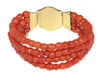 Bracelet Bracelet corail et or 58 Facettes 20336-0091