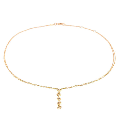 Collier Collier Or rose Diamant 58 Facettes 2328946CN