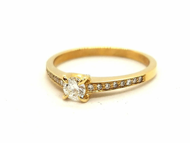 Bague 53 Bague Solitaire Or jaune Diamant 58 Facettes 578745RV