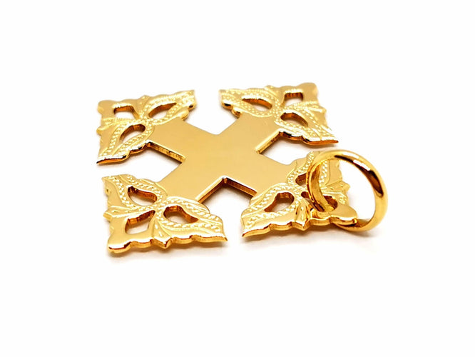Pendentif Pendentif Croix Or jaune 58 Facettes 1212055CN