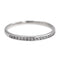 Bague 49.5 Bague Demi alliance Or blanc Diamant 58 Facettes 2739433CN