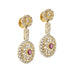 Boucles d'oreilles Boucles d'oreilles rubis et diamants 58 Facettes 28972