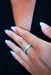 Ring 55 Full Tower Ring White Gold and Diamonds 58 Facettes 61E00399