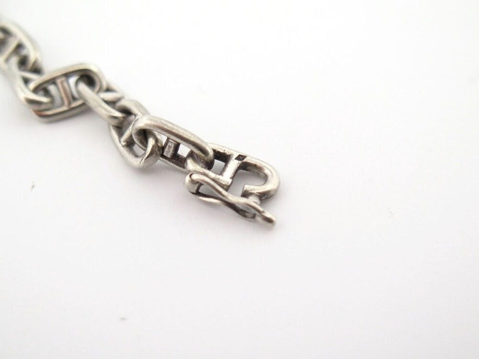 Bracelet vintage bracelet HERMES chaine d'ancre mini de percin en argent 925 58 Facettes 256618