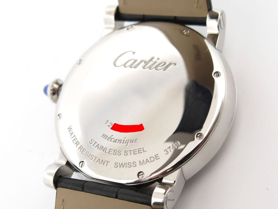 Montre montre rotonde de CARTIER 40mm croco mecanique fullset 58 Facettes 256928