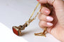 Pendentif Pendentif ancien sceau cachet en pomponne et cornaline 58 Facettes