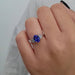 Bague Bague tanzanite diamants or blanc 58 Facettes