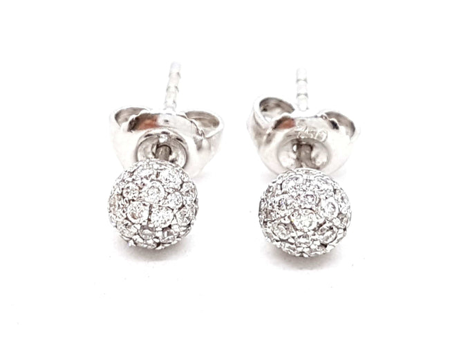 Boucles d'oreilles Boucles d'oreilles Or blanc Diamant 58 Facettes 578647RV