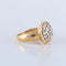 Bague 51 Bague pavage Diamants rond 58 Facettes JE127