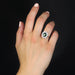 Bague 51 Bague marguerite grenat tsavorite et diamants 58 Facettes 23-221