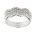 Bague 54 Bague zigzag Or blanc Diamants 58 Facettes 11598