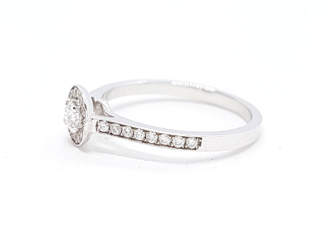 Bague 53 Bague Solitaire Or blanc Diamant 58 Facettes 578681RV