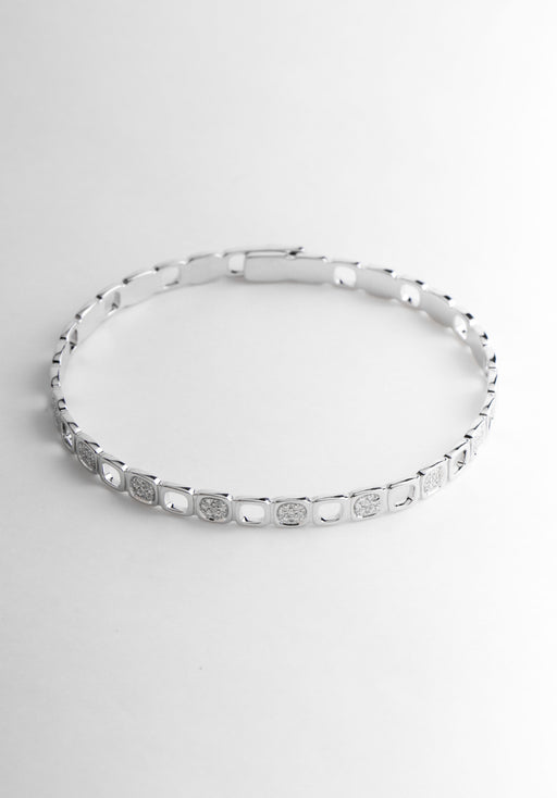 Bracelet Bracelet DINH VAN Impression Domino Or Blanc 750/1000 58 Facettes 64171-60475