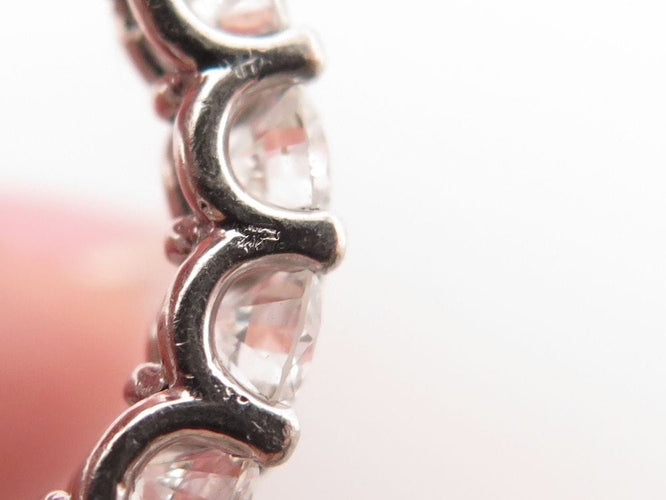 Bague 51 bague alliance americaine platine sertie 17 diamants 3ct 58 Facettes 223699