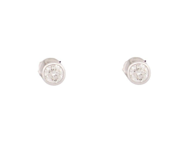 Boucles d'oreilles boucles d'oreilles VANESSA TUGENDHAFT solitaires or blanc 58 Facettes 252507