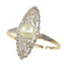 Bague 58 bague marquise diamants perles Art Déco 58 Facettes 23271-0581