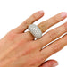 Ring 51 Pavement ring in white gold, diamonds. 58 Facettes 31229