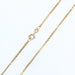 Yellow gold chain necklace with cube mesh 58 Facettes 15-195B