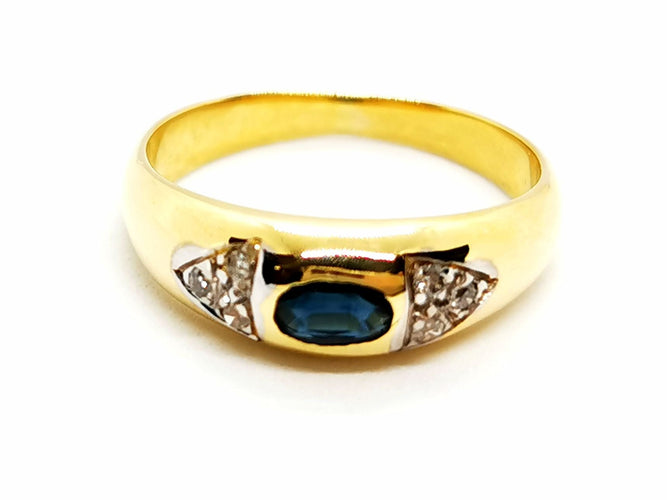 Bague 53 Bague Or jaune Saphir 58 Facettes 1137996CN