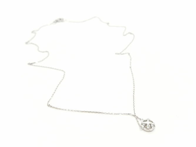 Collier Collier Or blanc Diamant 58 Facettes 579107RV