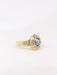 Bague Bague marguerite saphir ovale diamants 58 Facettes J25