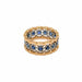 BUCCELLATI Ring - Eternal Sapphire Diamond Gold Band Ring 58 Facettes