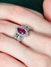 Ring 52 Marquise Ruby Diamond Ring 58 Facettes
