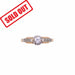 Ring Old solitaire ring Diamonds and Platinum 58 Facettes