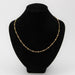 Fine old gold chain necklace with filigree links 58 Facettes 21-624