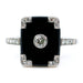 Ring Art Deco Onyx Diamond Ring 58 Facettes 283515B624A545CBB2833D855843D533