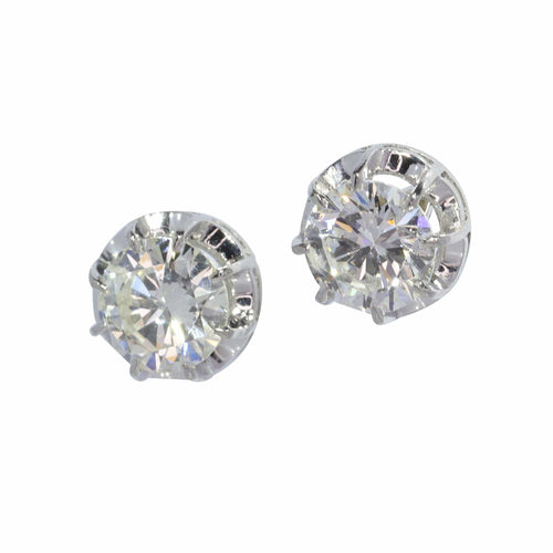Boucles d'oreilles clous d'oreilles diamants 2,40 ct 58 Facettes 23249-0307