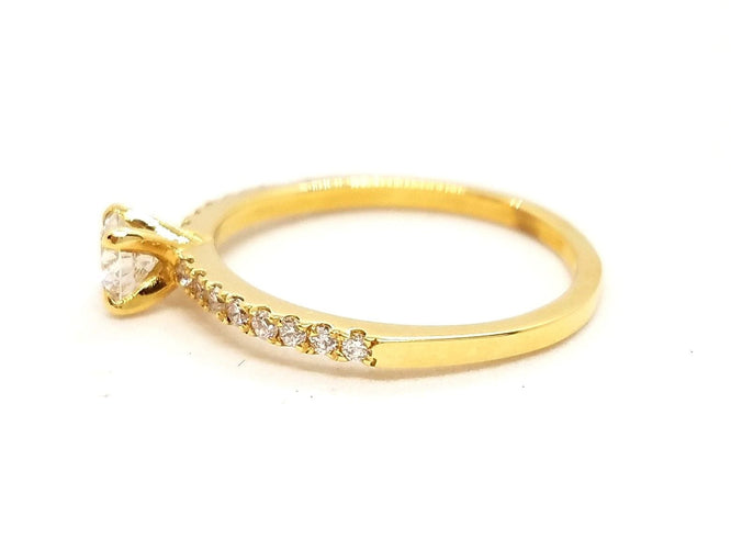 Bague 53 Bague Solitaire Or jaune Diamant 58 Facettes 578728RV