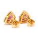 Earrings Rhodolite diamond earrings in pink gold 58 Facettes