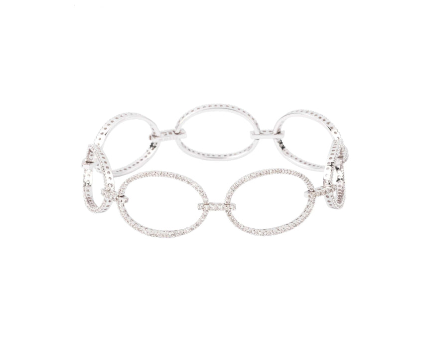 Bracelet Bracelet maillons ovales en diamant 58 Facettes